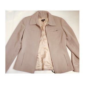 Cantao casual social zippered tan jacket Size P